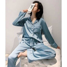 Charger l'image dans la galerie, Pyjama Satin Pyjama Jinbei Femme Kimonojaponais