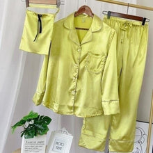 Charger l'image dans la galerie, Pyjama Satin Pyjama Jinbei Femme Kimonojaponais Jaune XL