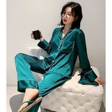 Charger l'image dans la galerie, Pyjama Satin Pyjama Jinbei Femme Kimonojaponais