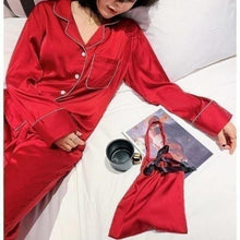 Charger l'image dans la galerie, Pyjama Satin Pyjama Jinbei Femme Kimonojaponais