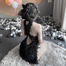 Charger l'image dans la galerie, ROBE COSPLAY JAPONAIS CHEONGSAM EN VELOURS - Kimono Japonais