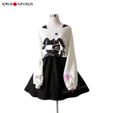 Charger l'image dans la galerie, Robe Japonaise Kawaii lapin noir - Kimono Japonais