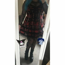 Charger l'image dans la galerie, ROBE KAWAII JAPONAISE PIN-UP ÉCOSSAISE - Kimono Japonais