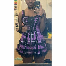 Charger l'image dans la galerie, ROBE KAWAII JAPONAISE PIN-UP ÉCOSSAISE - Kimono Japonais