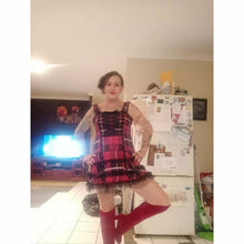 Charger l'image dans la galerie, ROBE KAWAII JAPONAISE PIN-UP ÉCOSSAISE - Kimono Japonais