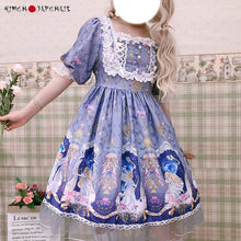 Charger l'image dans la galerie, Kawaii Lolita Soft Sister Sweet Cute Angel Girl Lolita Puff Sleeve Short Dress Everyday Summer