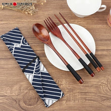 Charger l'image dans la galerie, Set de couverts japonais en bois Voyage - Kimono Japonais