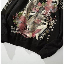 Charger l'image dans la galerie, Sweat Geisha flower Pull Hoodies Mangas Kimonojaponais