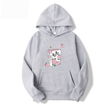Charger l'image dans la galerie, New Kawaii Peach Juice Japanese Casual Harajuku Shirt Pink Hoodies Women Korean Pullovers Sweatshirt