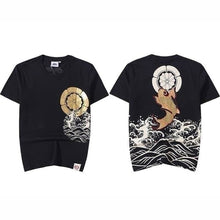 Charger l'image dans la galerie, T-shirt Carpe et lune T-shirts Kimonojaponais