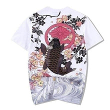 Charger l'image dans la galerie, T shirt carpe Koi T-shirts Kimonojaponais Blanc XXXL