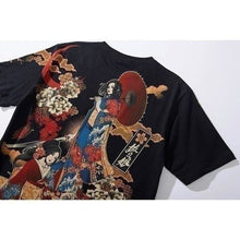 Charger l'image dans la galerie, T-shirt Gaisha avec ombrelle T-shirts Kimonojaponais