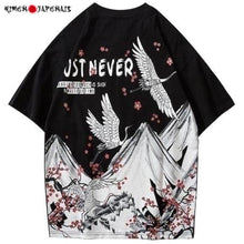 Charger l'image dans la galerie, T-shirt Grues au sommet T-shirts Kimonojaponais S