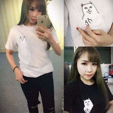 Charger l'image dans la galerie, T-shirt Japonais Kawaii Chat rebel - Kimono Japonais