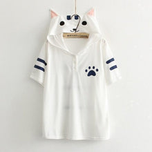 Charger l'image dans la galerie, T-shirt Kawaii Japonais Chat mignon - Kimono Japonais