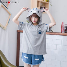 Charger l'image dans la galerie, T-shirt Kawaii Japonais Chat mignon - Kimono Japonais