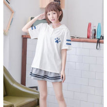 Charger l'image dans la galerie, T-shirt Kawaii Japonais Chat mignon - Kimono Japonais