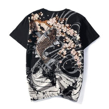 Charger l'image dans la galerie, T-shirt koïs et chrysanthèmes T-shirts Kimonojaponais M