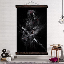 Charger l'image dans la galerie, Tableau Japonais Black Samouraï - Kimono Japonais
