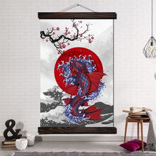 Charger l'image dans la galerie, Tableau Japonais Carpe Koï et Cerisier - Kimono Japonais