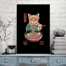 Charger l'image dans la galerie, Tableau Japonais Chat Gourmand - Kimono Japonais
