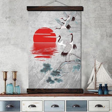 Charger l'image dans la galerie, Tableau Japonais envol des grues - Kimono Japonais