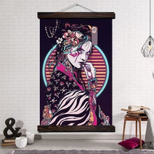 Charger l'image dans la galerie, Tableau japonais Geisha gothique - Kimono Japonais