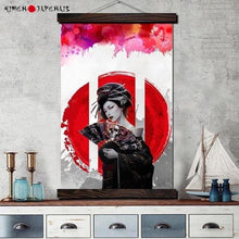 Charger l'image dans la galerie, Tableau japonais Geisha voyante - Kimono Japonais