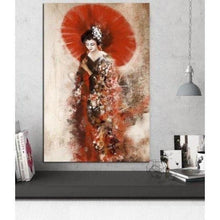 Charger l'image dans la galerie, Tableau Japonais Geisha wagasa - Kimono Japonais