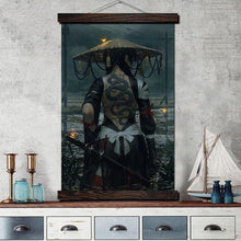 Charger l'image dans la galerie, Tableau japonais Guerrière Japonaise rurale - Kimono Japonais