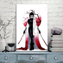 Charger l'image dans la galerie, Tableau japonais Guerrière Ninja - Kimono Japonais