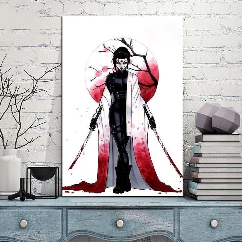 Tableau Japonais Samouraï Ninja