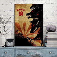 Charger l'image dans la galerie, Tableau japonais Loups OKAMI - Kimono Japonais