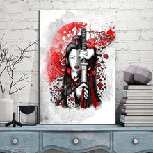 Charger l'image dans la galerie, tableau japonais Onna Bugeisha - Kimono Japonais