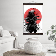 Charger l'image dans la galerie, Tableau Japonais Samouraï Et Katanas 70X105Cm Avec Support Tableaux Japonais