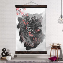 Charger l'image dans la galerie, tableau japonais Samouraï et Sakura - Kimono Japonais