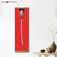 Charger l'image dans la galerie, Tableau Japonais Sur Toile Katana 20X60Cm Tableaux Japonais