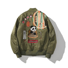 Charger l'image dans la galerie, Veste Bomber Japonais Kung Fu Panda Vert / M Veste