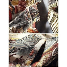 Charger l'image dans la galerie, Veste Fleurs et grues Veste Kimonojaponais