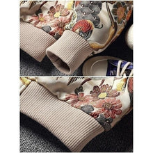 Charger l'image dans la galerie, Veste Fleurs et grues Veste Kimonojaponais