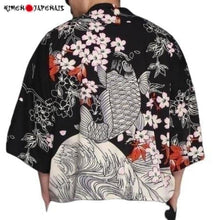 Charger l'image dans la galerie, Veste Kimono - Carpe du Japon Kimono Cardigan Haori mixte Kimonojaponais