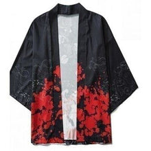 Charger l'image dans la galerie, Veste Kimono Corail Kimono Cardigan Haori mixte Kimonojaponais