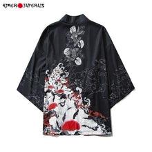 Charger l'image dans la galerie, Veste Kimono Corail Kimono Cardigan Haori mixte Kimonojaponais
