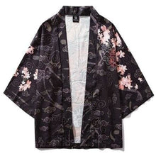Charger l'image dans la galerie, Veste Kimono Dragon au jardin Kimono Cardigan Haori mixte Kimonojaponais