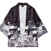 Charger l'image dans la galerie, Veste Kimono Dragon des mers Kimono Cardigan Haori mixte Kimonojaponais