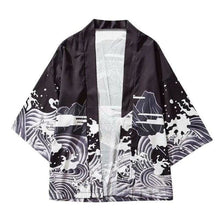Charger l'image dans la galerie, Veste Kimono Dragon des mers Kimono Cardigan Haori mixte Kimonojaponais