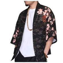 Charger l'image dans la galerie, Veste Kimono Dragon rouge Kimono Cardigan Haori mixte Kimonojaponais