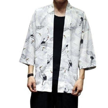 Charger l'image dans la galerie, Veste Kimono Envol de grues Kimono Cardigan Haori mixte Kimonojaponais