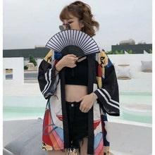 Charger l'image dans la galerie, Veste Kimono Femme Akako Kimono Cardigan Haori mixte Kimonojaponais