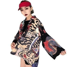Charger l'image dans la galerie, Veste Kimono Femme Akemi Kimono Cardigan Haori mixte Kimonojaponais